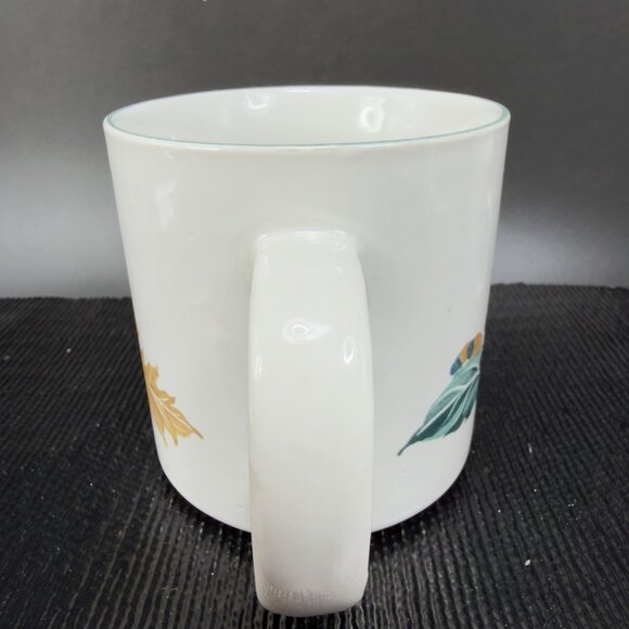 Newcor 1994 Cabin Berries Leaves Stoneware Ceramic Coffee Mug Cup Set2 Mugs Cups - Picture 7 of 12